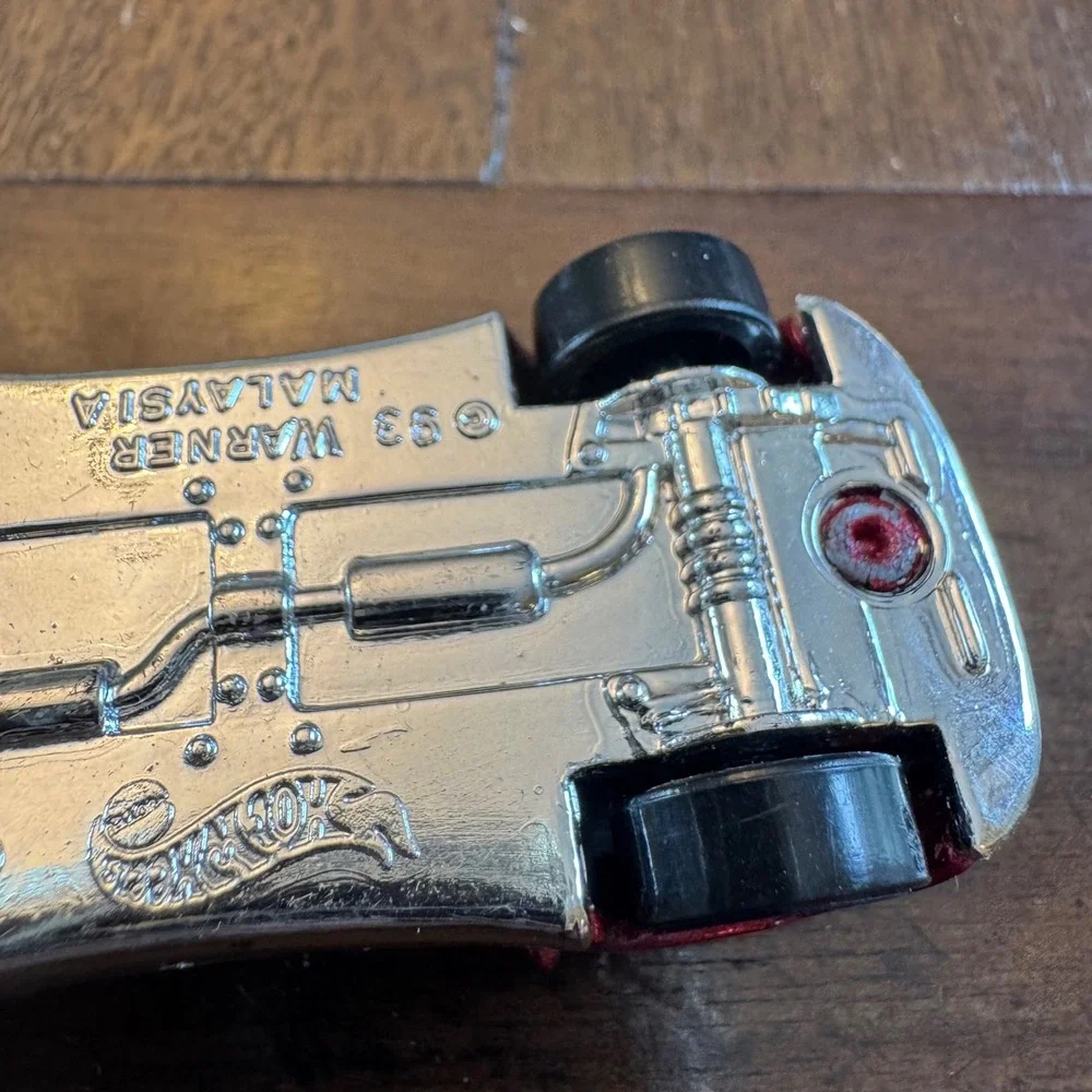 Hot Wheels Demolition Man Ram 1993 Warner Bros Movie Car Metallic Red Diecast